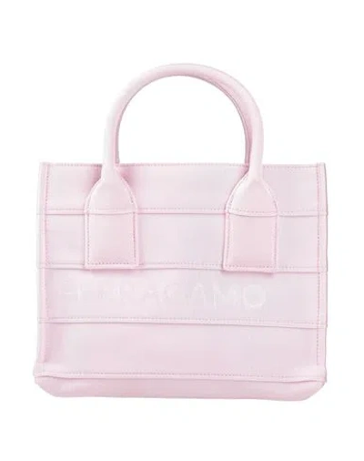 Ferragamo Woman Handbag Pink Size - Cotton, Acrylic