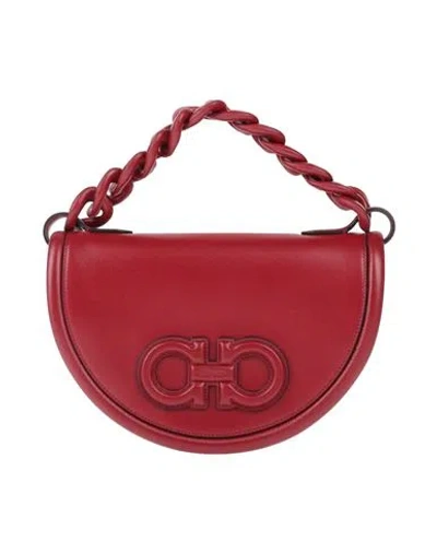 Ferragamo Woman Handbag Red Size - Soft Leather In Red