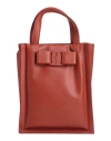 Ferragamo Woman Handbag Rust Size - Calfskin In Red