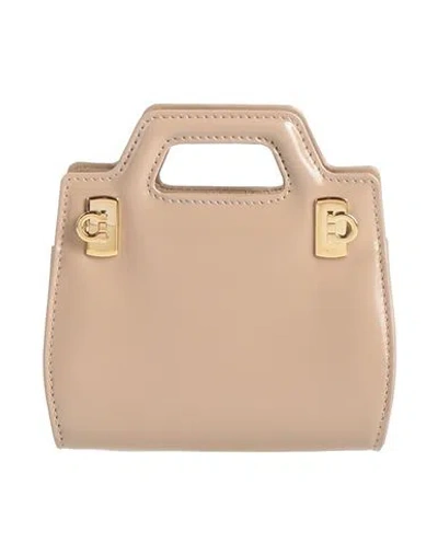 Ferragamo Woman Handbag Sand Size - Calfskin