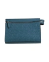 Ferragamo Woman Handbag Slate Blue Size - Calfskin