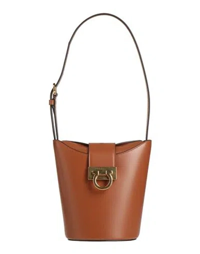 Ferragamo Woman Handbag Tan Size - Leather In Brown