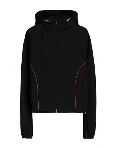 Ferragamo Woman Jacket Black Size 14 Polyester, Cotton
