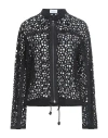 Ferragamo Woman Jacket Black Size 10 Lambskin In Black