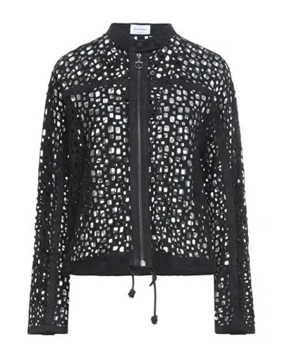 Ferragamo Woman Jacket Black Size 10 Lambskin