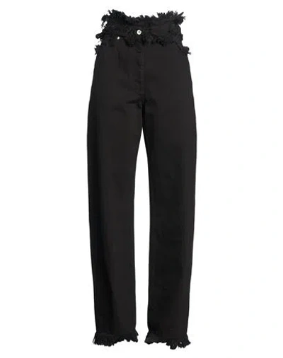 Ferragamo Woman Jeans Black Size 4 Cotton