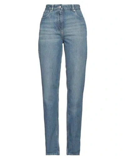 Ferragamo Woman Jeans Blue Size 8 Cotton