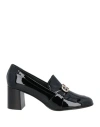 Ferragamo Woman Loafers Black Size 10.5 Calfskin In Black