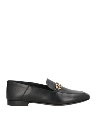 Ferragamo Woman Loafers Black Size 7.5 Leather