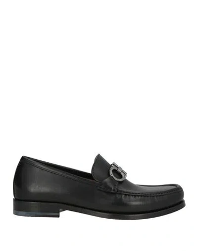 Ferragamo Woman Loafers Black Size 7.5 Leather