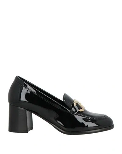 Ferragamo Woman Loafers Black Size 8 Calfskin