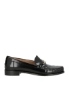 Ferragamo Woman Loafers Black Size 8 Calfskin In Black