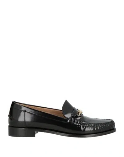 Ferragamo Woman Loafers Black Size 8 Calfskin