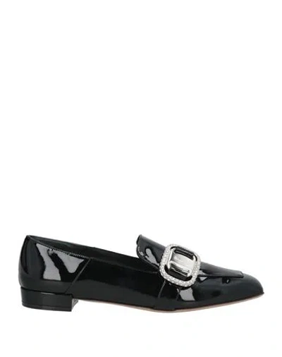 Ferragamo Woman Loafers Black Size 8 Goat Skin