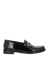 Ferragamo Woman Loafers Black Size 8 Leather In Black