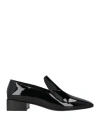 Ferragamo Woman Loafers Black Size 9.5 Leather In Black