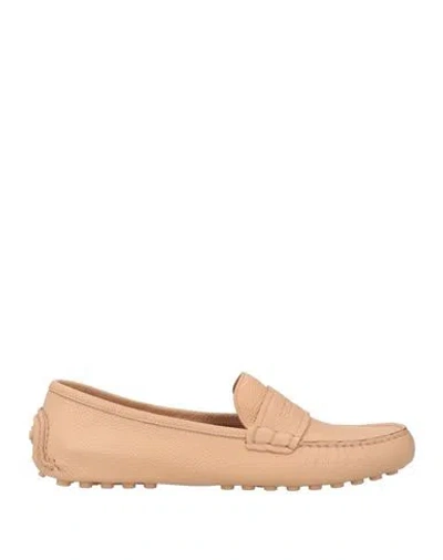 Ferragamo Woman Loafers Blush Size 7.5 Calfskin In Neutral