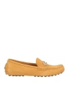 Ferragamo Woman Loafers Marigold Size 11 Calfskin In Yellow