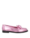 Ferragamo Vivaldo High Shine Ballerina Shoes In Pink