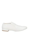 Ferragamo Woman Loafers White Size 10 Lambskin, Calfskin In White