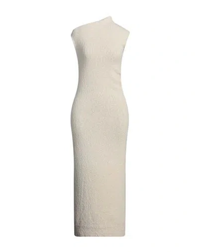 Ferragamo Off-white Cowl Neck Maxi Dress In 001 Parchment