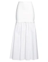 Ferragamo High-waisted Panelled Maxi Skirt In White