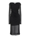 Ferragamo Woman Midi Dress Black Size 4 Viscose In Black