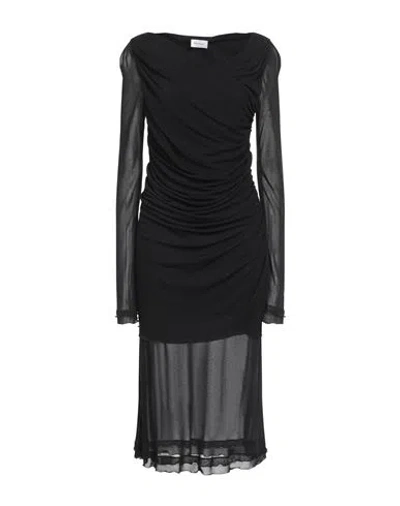 Ferragamo Woman Midi Dress Black Size 4 Viscose