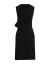 Ferragamo Woman Midi Dress Black Size 8 Virgin Wool In Black