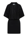 Ferragamo Woman Midi Dress Black Size L Virgin Wool In Black