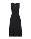 Ferragamo Woman Midi Dress Black Size L Viscose, Polyester In Black
