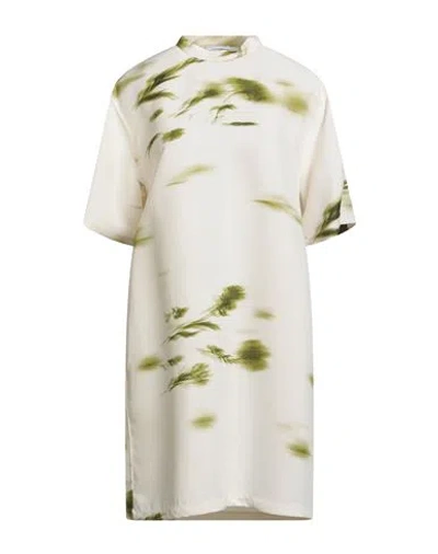 Ferragamo Woman Mini Dress Ivory Size 10 Viscose In White