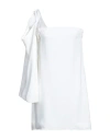 Ferragamo Woman Short Dress White Size 2 Viscose In White