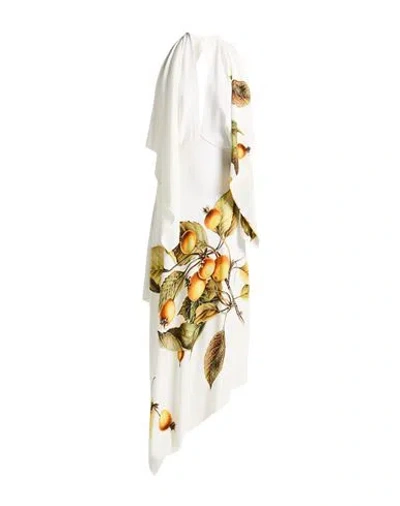 Ferragamo Woman Maxi Dress White Size 6 Viscose, Elastane