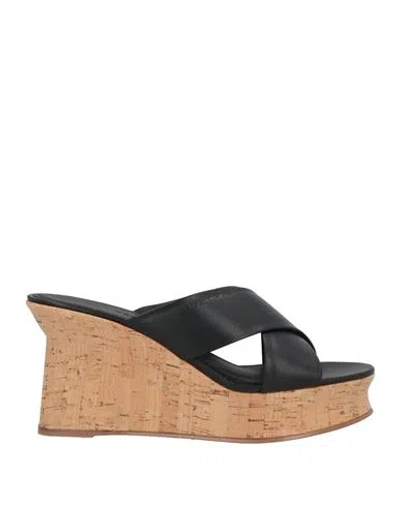 Ferragamo Woman Mules & Clogs Black Size 8 Lambskin