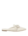Ferragamo Woman Mules & Clogs Cream Size 6 Calfskin In White