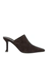 Ferragamo Salvatore  Stripe-detailed Slip-on Mules In Brown