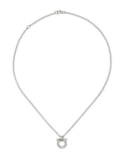 Ferragamo Woman Necklace Silver Size - Metal