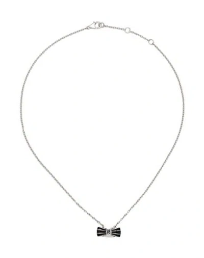Ferragamo Woman Necklace Silver Size - Silver, Rhodium-plated