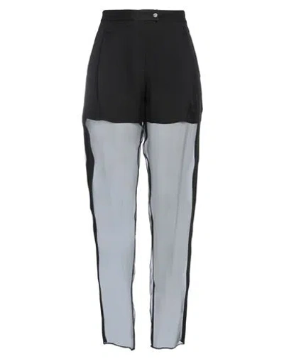 Ferragamo Woman Pants Black Size 10 Silk