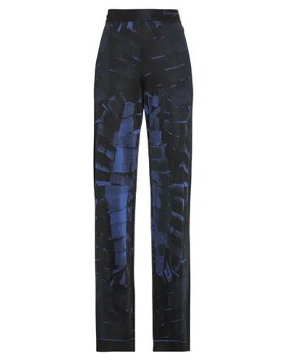 Ferragamo Woman Pants Midnight Blue Size L Viscose, Elastane