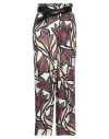 Ferragamo Woman Pants Plum Size 12 Cotton, Silk, Lambskin In Purple