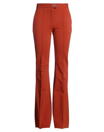 Ferragamo Woman Pants Rust Size 10 Polyamide, Elastane In Red