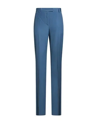 Ferragamo Woman Pants Slate Blue Size 0 Virgin Wool