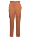 Ferragamo Woman Pants Tan Size 10 Cotton, Elastane In Brown