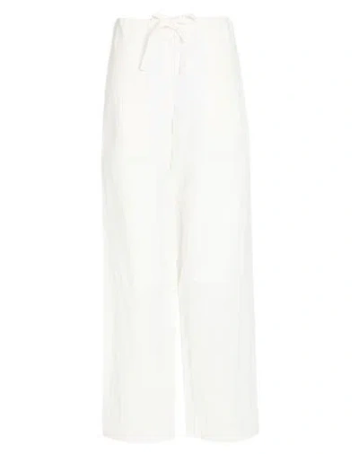Ferragamo Woman Pants White Size S Polyamide, Viscose