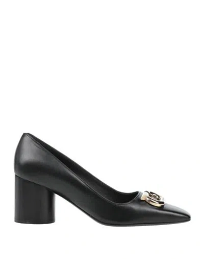 Ferragamo Woman Pumps Black Size 5 Lambskin