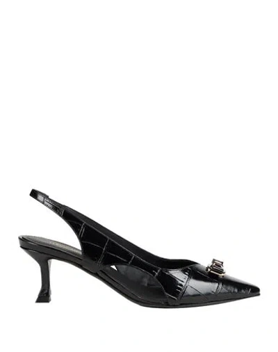 Ferragamo Woman Pumps Black Size 6 Calfskin