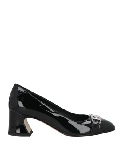 Ferragamo Woman Pumps Black Size 6 Calfskin