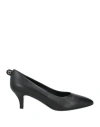 Ferragamo Woman Pumps Black Size 7.5 Calfskin In Black